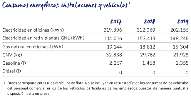 Consumo energético 2019 MRG